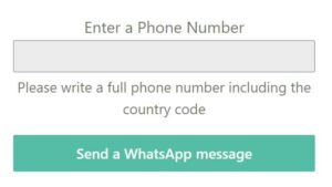 Envoyer un message WhatsApp à n'importe quel numéro de téléphone
